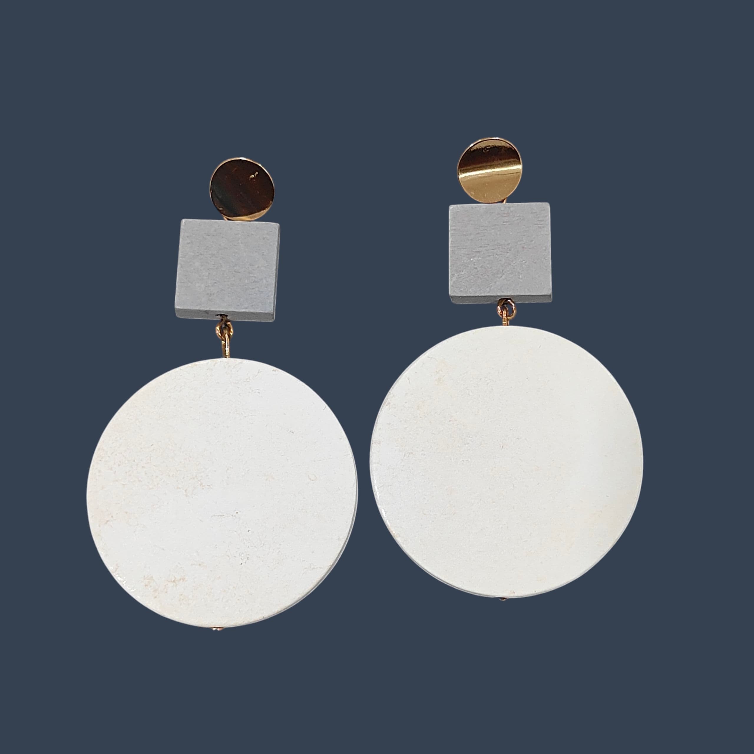 Bold Geometric Drop Earrings