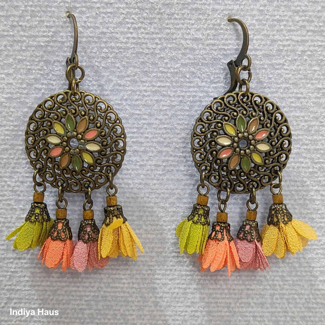 Bohemian Filigree & Tassel Earrings